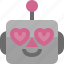 avatar, cute, emoji, emoticon, love, machine, robot 