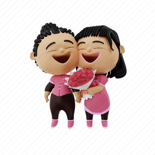 Heart, cute, love, valentine, character, happy, romance 3D illustration - Download on Iconfinder