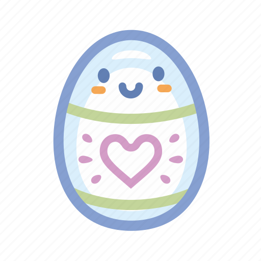 Cute, easter, egg, heart, holidays, spring icon - Download on Iconfinder