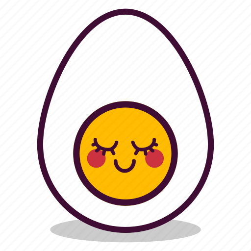 Boiled, breakfast, egg, emoji, expression, good, yolk icon - Download on Iconfinder