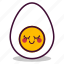 boiled, breakfast, egg, emoji, expression, good, yolk 