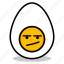 bad, boiled, breakfast, egg, emoji, expression, yolk 