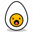 boiled, breakfast, egg, emoji, expression, spoiled, yolk 