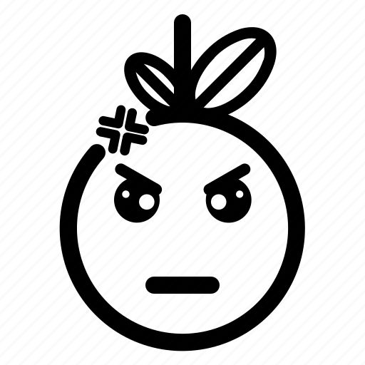 Angry, bored, cute, emoji icon - Download on Iconfinder
