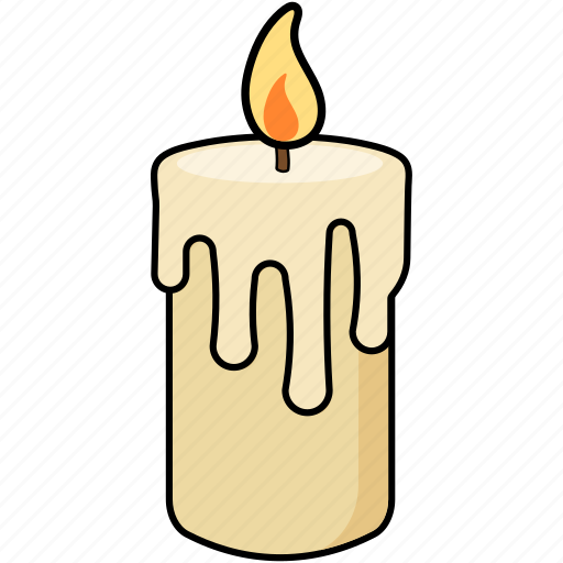 Candle, light, flame, wax, halloween icon - Download on Iconfinder