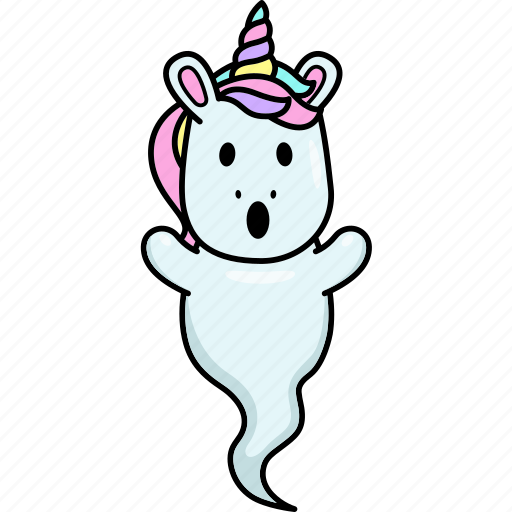 Unicorn, boo, soul, ghost, halloween icon - Download on Iconfinder
