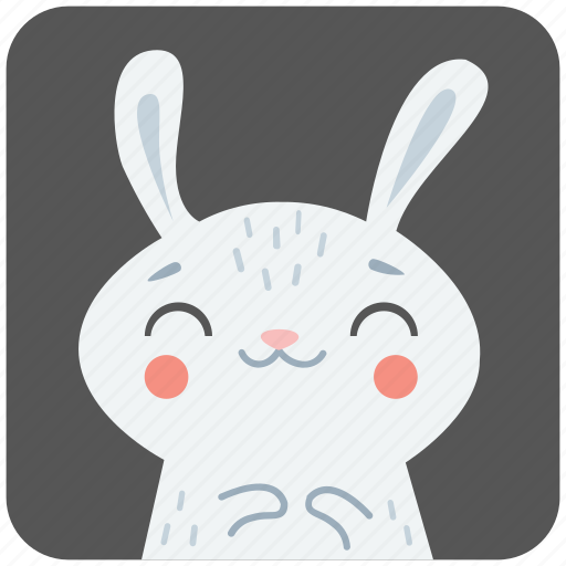 Bunny, cute, face, hare, head, portrait, rabbit icon - Download on Iconfinder