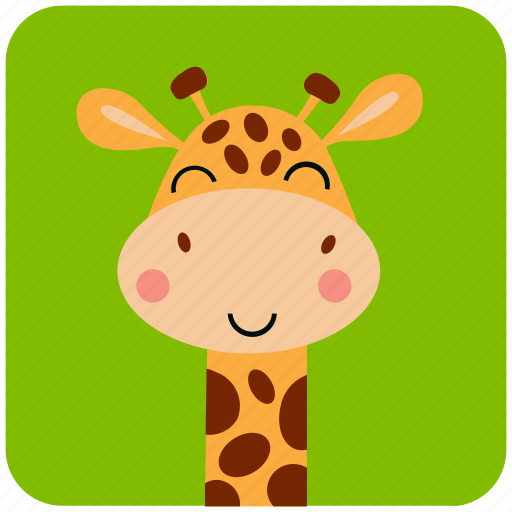 Animal, cute, face, giraffe, head, portrait icon - Download on Iconfinder