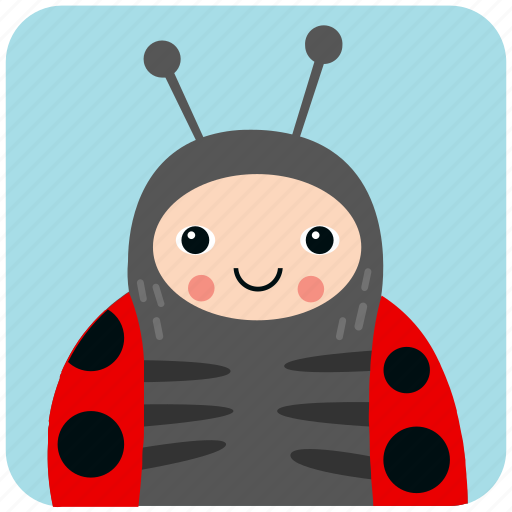 Cute, face, head, insect, ladybug, portrait icon - Download on Iconfinder