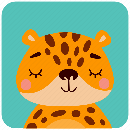 Animal, cute, face, head, leopard, portrait icon - Download on Iconfinder