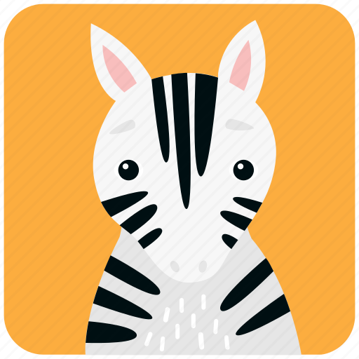 Animal, cute, face, head, horse, portrait, zebra icon - Download on Iconfinder