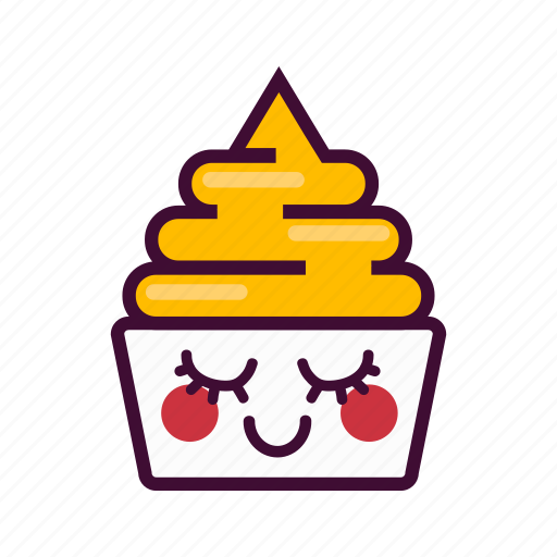 Dessert, emoji, expression, frozen, ice cream, nice, yogurt icon - Download on Iconfinder