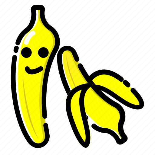 Banana, fresh, fruit, fruits, vegetable icon - Download on Iconfinder