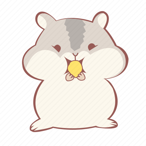 Animal, cute, eat, emoticon, hamster, seed icon - Download on Iconfinder