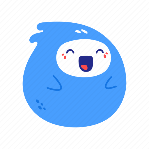 Kawaii, cute, emoji, emoticon, rofl, smile, happy icon - Download on Iconfinder
