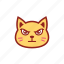 angry, cute, emoticon, expression, kitty, mad 