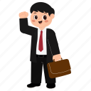 businessman, suitcase, boss, business, marketing, manager, office, worker, labor