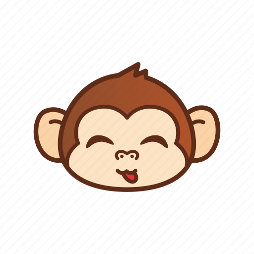 Cute, emoticon, expression, funny, monkey, tongue icon - Download on Iconfinder
