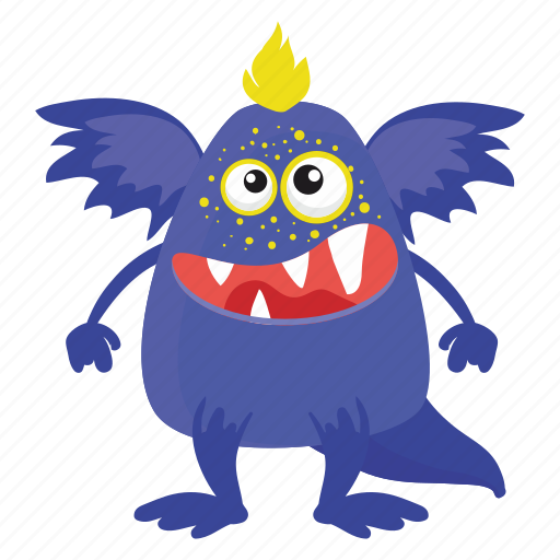 Monster, illustration, cartoon, cute, funny, halloween, alien icon - Download on Iconfinder