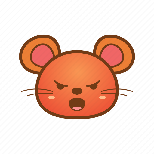 Angry, animal, cute, emoji, mad, mouse icon - Download on Iconfinder