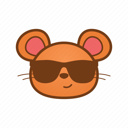 Animal, cool, cute, emoji, mouse icon - Download on Iconfinder