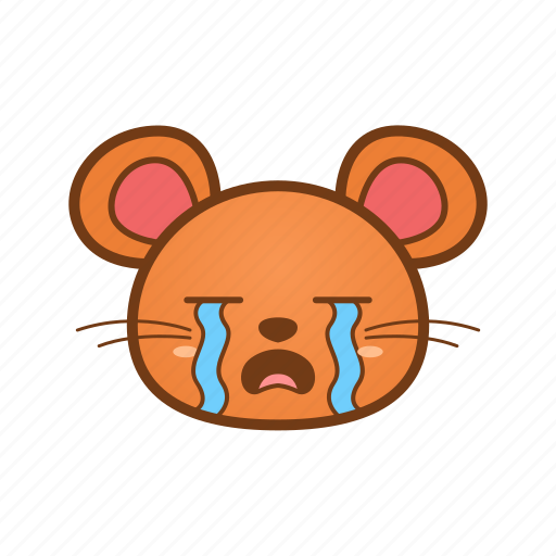 Animal, cry, cute, emoji, mouse icon - Download on Iconfinder