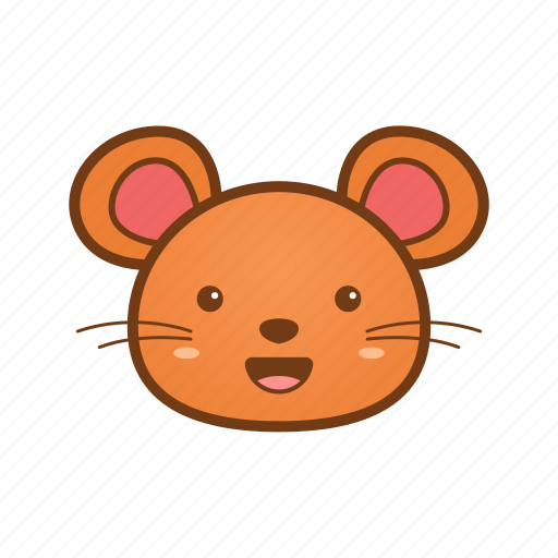 Animal, cute, emoji, happy, mouse icon - Download on Iconfinder