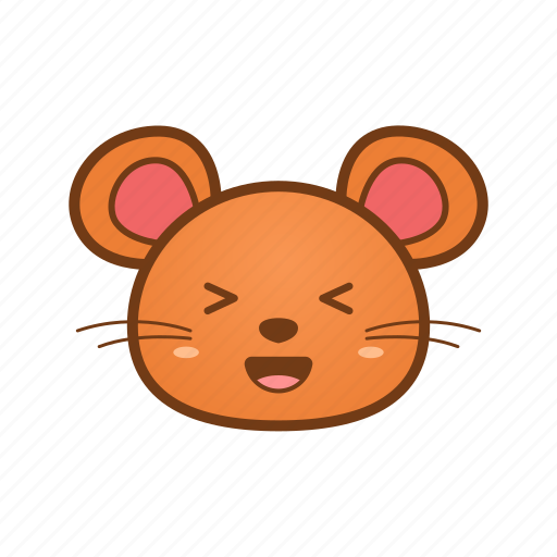 Animal, cute, emoji, mouse, smile icon - Download on Iconfinder
