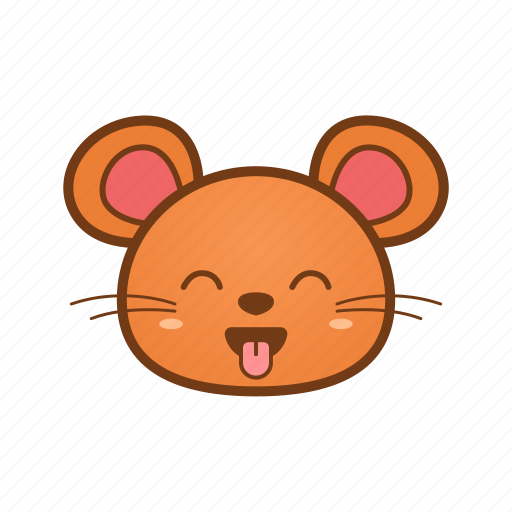Animal, cute, emoji, mouse, tongue icon - Download on Iconfinder