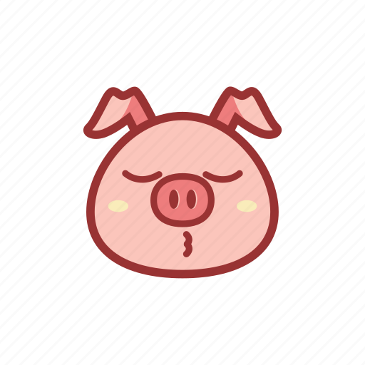 Cute, emoticon, expression, piggy, uwu icon - Download on Iconfinder
