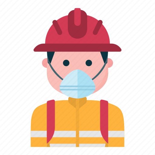 Firefighter, fireman, firefighting, avatar, person icon - Download on Iconfinder