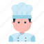 chef, cook, avatar, people, profile 