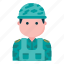 soldier, army, military, private, avatar, person 