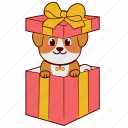 puppy, gift, pet, animal, cute, puppies, happy, birthday, christmas