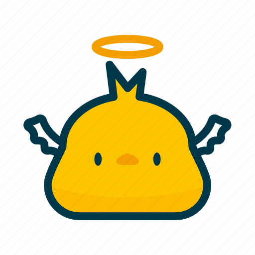 Angel, sticker, chicken icon - Download on Iconfinder