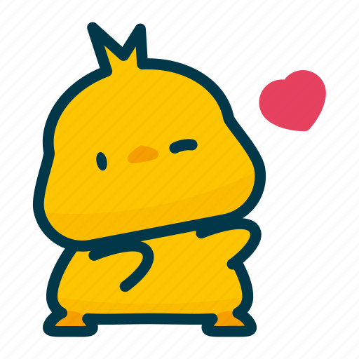 Chicken, love, romantic, sticker icon - Download on Iconfinder