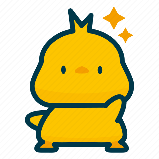 Cute, sticker, chicken, face, emoticon icon - Download on Iconfinder