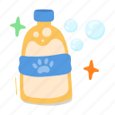 shampoo bottle, pet shampoo, animal shampoo, cleaning product, bottle
