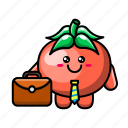 cute, tomato, businessman, vegetable, food, plant, health, agriculture