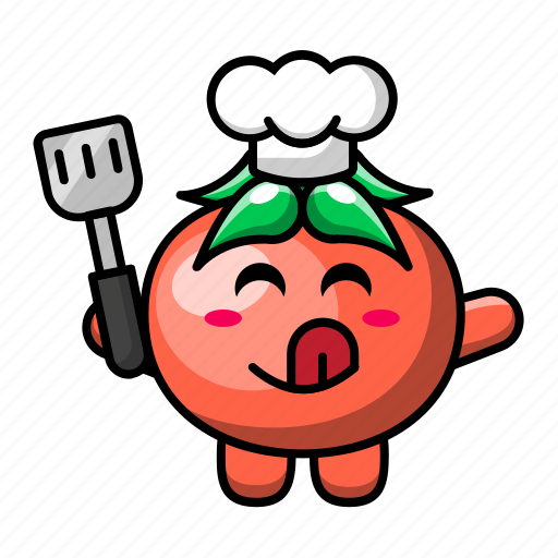 Cute, tomato, chef, vegetable, food, plant, health icon - Download on Iconfinder