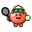 cute, tomato, tennis, player, vegetable, food, plant, health, agriculture 