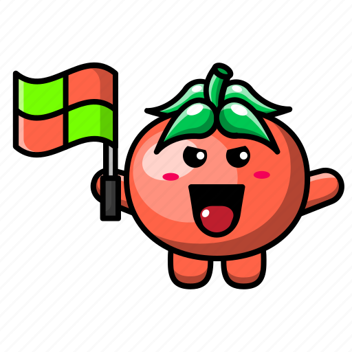 Cute, tomato, judge, vegetable, food, plant, health icon - Download on Iconfinder