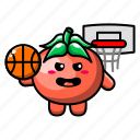 cute, tomato, basketball, vegetable, food, narute, plant