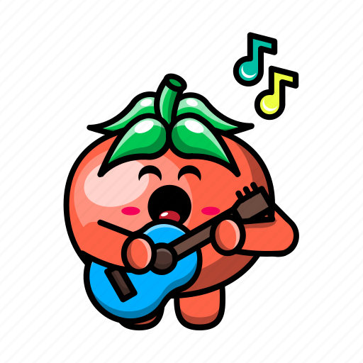 Cute, tomato, guitar, vegetable, food, plant, health icon - Download on Iconfinder