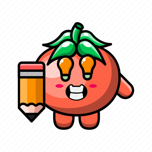 Cute, tomato, creativity, vegetable, food, plant, health icon - Download on Iconfinder