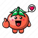 cute, tomato, love, heart, vegetable, food, plant, health, agriculture