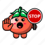 cute, tomato, stop, sign, vegetable, food, plant, health, agriculture 