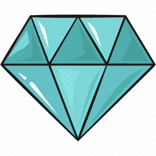 Diamond, jewelry, line, set, template sticker - Download on Iconfinder