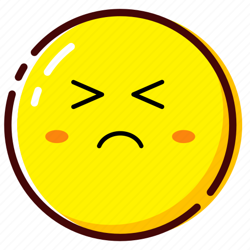 Cute, disappointed, emoji, emoticon, expression icon - Download on Iconfinder