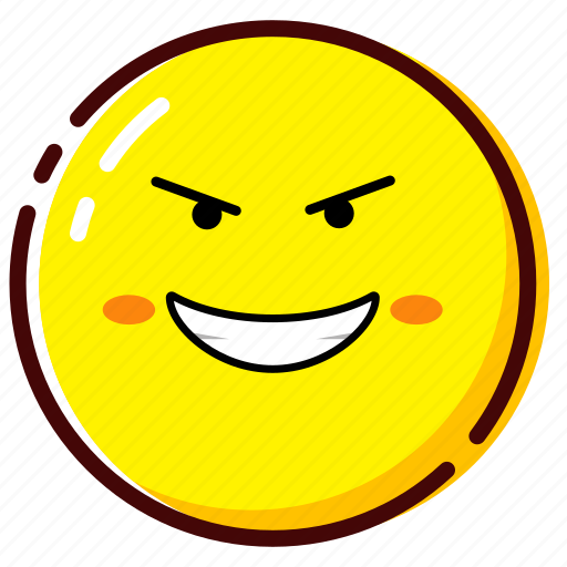 Cute, emoji, emoticon, evil, expression icon - Download on Iconfinder